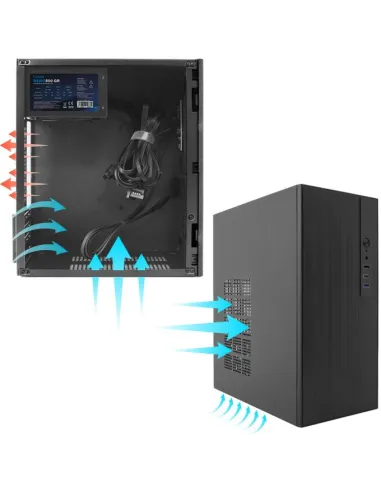 CoolBox M460: caja MicroATX con fuente de ATX 500W