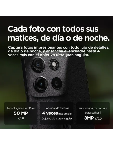 Móvil Motorola Moto G15 4G 8GB/512GB Gris con Android 15