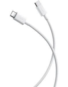 Xiaomi BHR0878GL Cable Trenzado 3A USB-C a USB-C 60 W 1M Blanco-CABL65597