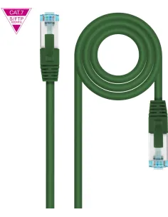Nanocable 10.20.1700-GR Cable de Red Cat.7 600MHZ LSZH SFTP PIMF AWG26 50cm Verde-CABL54486