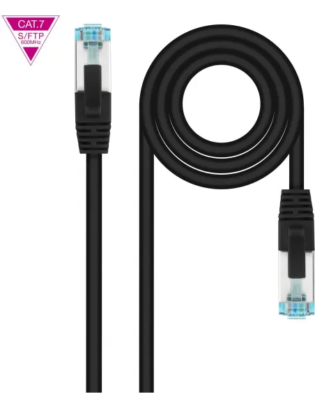 Nanocable 10.20.1700-BK Cable de Red RJ45 Cat.7 LSZH SFTP 50cm Negro