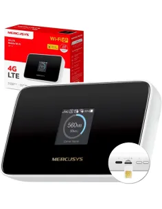 Mercusys MT115 Router 4G LTE Wi-Fi 6 Portátil para Viajes con Tarjeta SIM sin Contrato-1408900