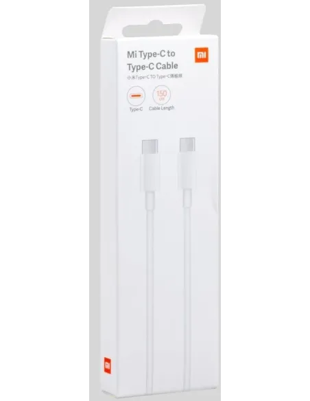 Cable Xiaomi SJV4108GL USB-C a USB-C 1.5 m 100 W Blanco
