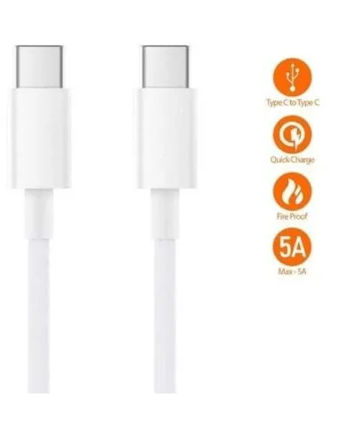 Cable Xiaomi SJV4108GL USB-C a USB-C 1.5 m 100 W Blanco