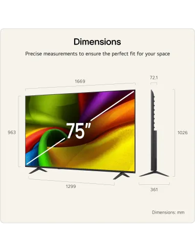 Televisor LG 75NU850B6LA 75" 4K UHD AI HDR 10 Pro Smart TV