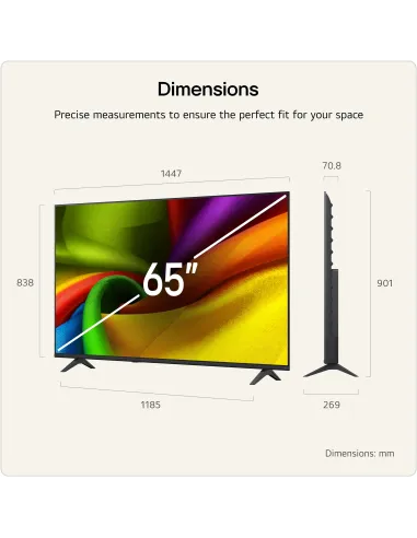 Televisor LG 65NU850B6LA 65" 4K UHD AI HDR 10 Pro Smart TV