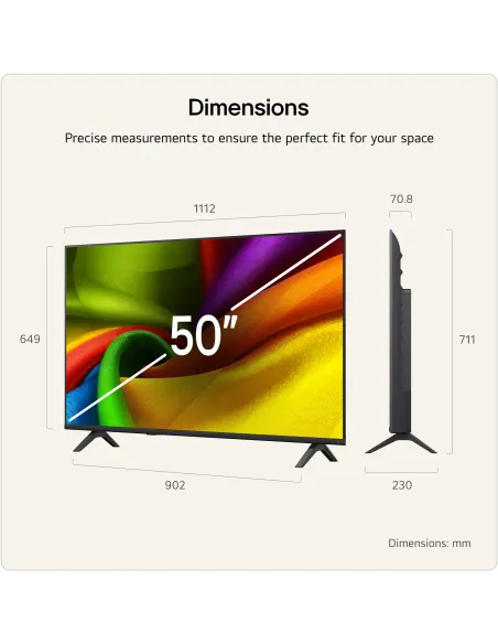 Televisor LG 50NU850B6LA 50" 4K UHD AI HDR 10 Pro Smart TV