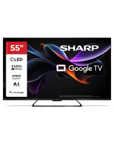 Sharp 50HR7265E 50" Google TV 4K Ultra HD QLED 144 Hz Dolby Vision IQ Dolby Atmos VRR ALLM-1402947