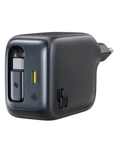 Baseus EnerCore CJ11 Con cable Retráctil Tipo-C, Carga rápida de 45W, Universal, Negro Cosmic