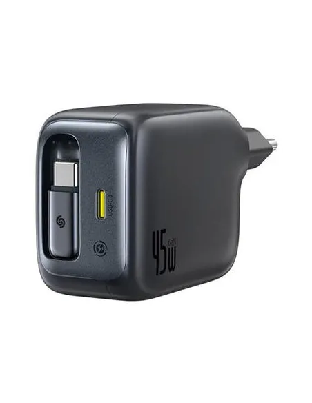 Baseus EnerCore CJ11 Con cable Retráctil Tipo-C, Carga rápida de 45W, Universal, Negro Cosmic