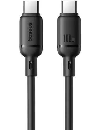 Baseus Silky Series Cable USB-C a USB-C 100W 1 m Negro