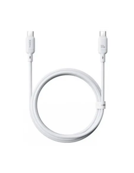 Baseus Silky Cable de Carga Rápida y Transmisión de Datos USB-A a USB-C 3A 1 m Blanco Moon White