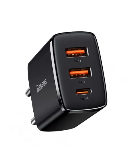 Baseus CCXJ-E01 Cargador Interior 3 Puertos USB-C 30W Carga Rápida Power Delivery