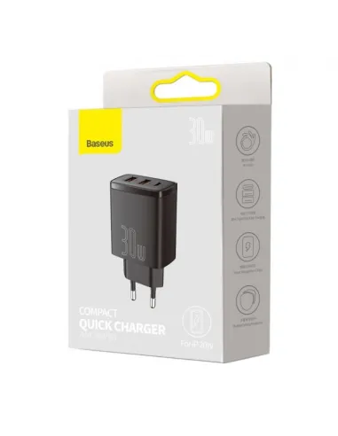 Baseus CCXJ-E01: cargador 30W 3 puertos (USB-C)