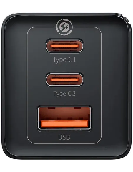 Baseus GaN5 Pro 3 65W: cargador USB-C 2C+USB-A