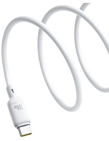 Cable USB-C a USB-C Baseus Silky Series 100W 1m Blanco