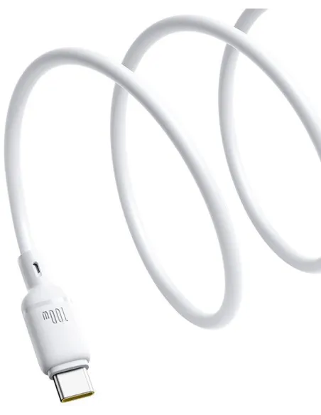 Cable USB-C a USB-C Baseus Silky Series 100W 1m Blanco