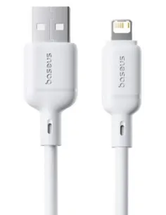 Baseus Silky Series USB-A a Lightning 1m 2,4A Blanco-1406084