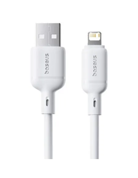 Cable Baseus Silky Series USB-A a Lightning 1m 2,4A Blanco