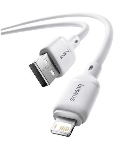 Cable Baseus Silky Series USB-A a Lightning 1m 2,4A Blanco