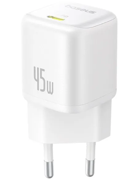 Baseus PicoGo Blanco 45W: cargador USB-C GaN compacto