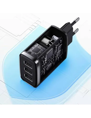 Baseus CCXJ020101 Compact 17W: cargador 3 USB-A de pared