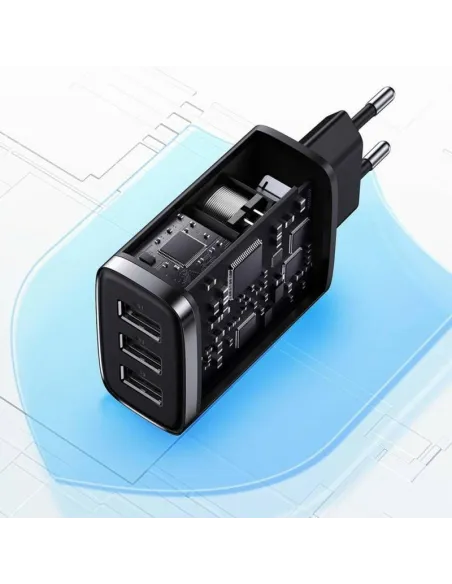 Baseus CCXJ020101 Compact 17W: cargador 3 USB-A de pared