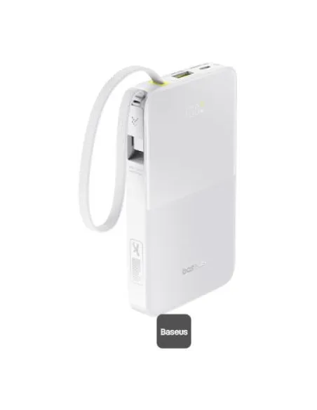 Baseus EnerFill FP11 Blanco Power Bank 10000mAh 15W