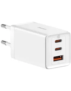Baseus GaN5 Pro 65W Blanco Carga Rápida Protección Avanzada (CCGP120202)-1406073