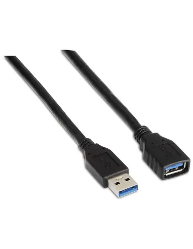 Aisens A105-0041 Cable USB USB-A a USB-A Macho/Hembra 1 m Negro