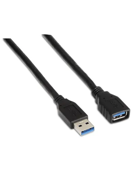 Aisens A105-0041 Cable USB USB-A a USB-A Macho/Hembra 1 m Negro