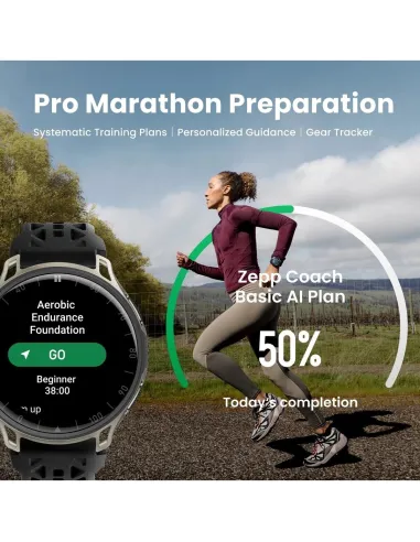 Reloj running GPS dual de 48 mm Amazfit Cheetah 2 Pro Negro