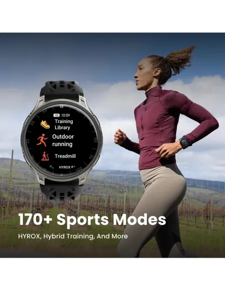 Reloj running GPS dual de 48 mm Amazfit Cheetah 2 Pro Negro