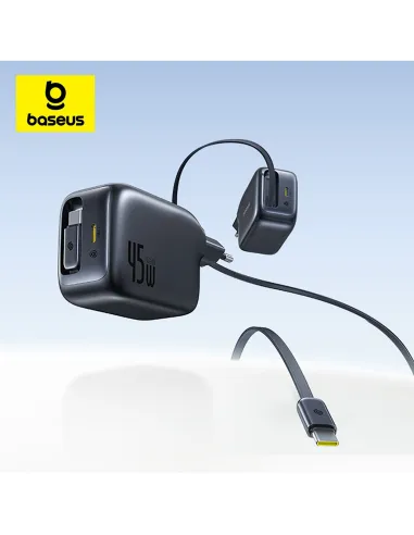 Cargador USB-C Retráctil 45W Baseus EnerCore CJ11