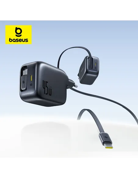 Cargador USB-C Retráctil 45W Baseus EnerCore CJ11