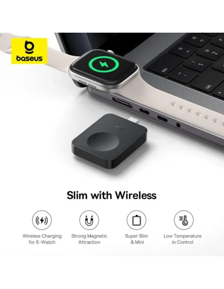 Baseus MagPro: cargador Apple Watch USB-C 2,5 W