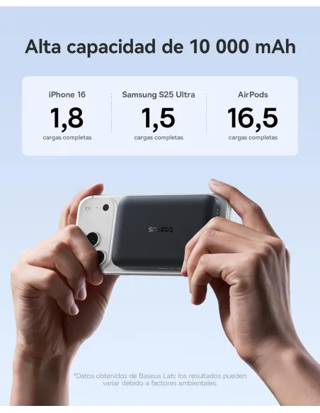 Baseus EnerFill FM11 Negro : power bank magnética 30 W