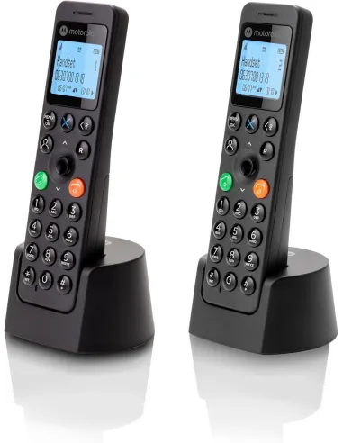 Motorola DOT202 Twin Negro: Dos teléfono DECT , manos libres