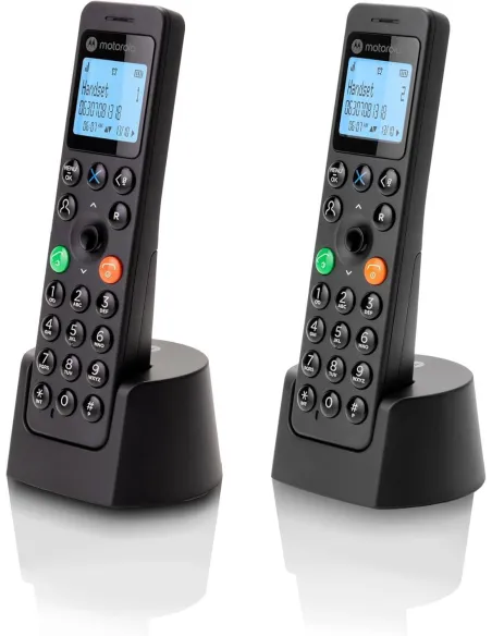 Motorola DOT202 Twin Negro: Dos teléfono DECT , manos libres