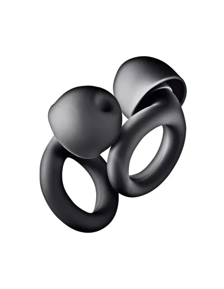 NGS NOON Black: tapones silicona 23 dB con estuche