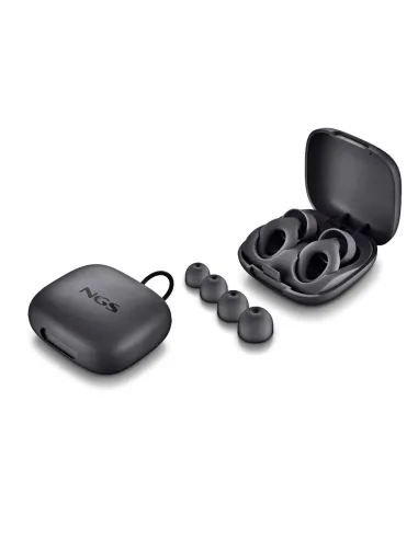 NGS NOON Black: tapones silicona 23 dB con estuche