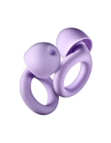 NGS NOON Purple: tapones silicona 23 dB con estuche