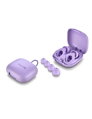 NGS NOON Purple: tapones silicona 23 dB con estuche