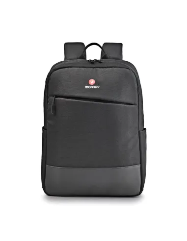 NGS Sacks Venture Black Mochila para ordenador portátil de hasta 15,6” con interior acolchado y Resistente al agua