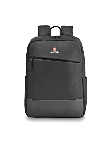 NGS Sacks Venture Black Mochila para ordenador portátil de hasta 15,6” con interior acolchado y Resistente al agua