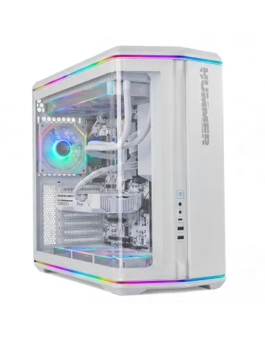 Nox Hummer Anvil aRGB Blanca Semitorre ATX Cristal Templado Curvo