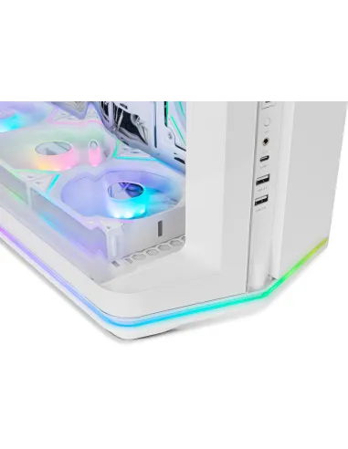 Caja Semitorre ATX Nox Hummer Anvil aRGB Blanca