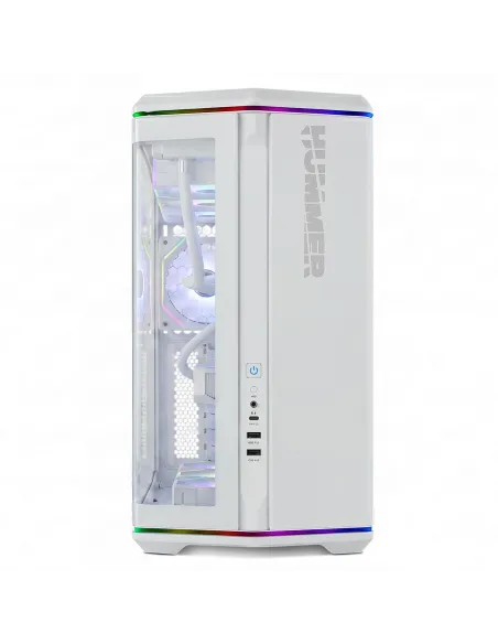 Caja Semitorre ATX Nox Hummer Anvil aRGB Blanca