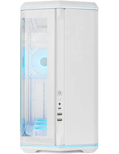 Caja Semitorre ATX Nox Hummer Anvil aRGB Blanca