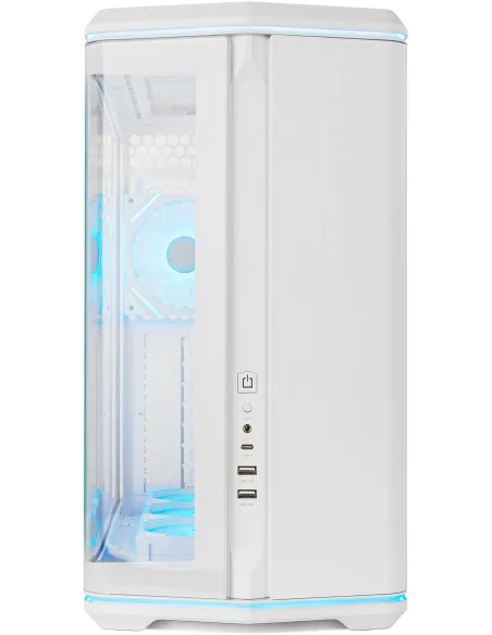 Caja Semitorre ATX Nox Hummer Anvil aRGB Blanca